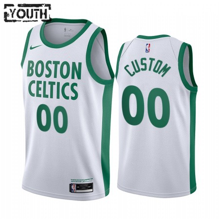 Kinder NBA Boston Celtics Trikot Benutzerdefinierte 2020-21 City Edition Swingman